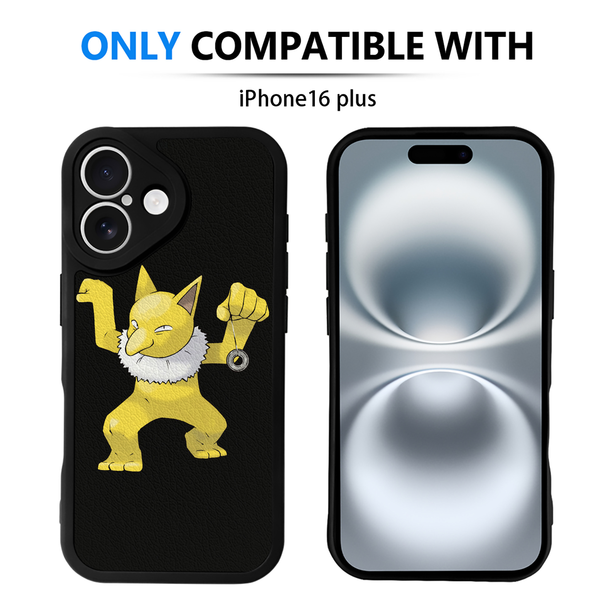 （画像用） ポケットモンスター Pokémon 【iPhone 16シリーズ対応】シリコンスマホケース（レザー調） 材質：シリコン